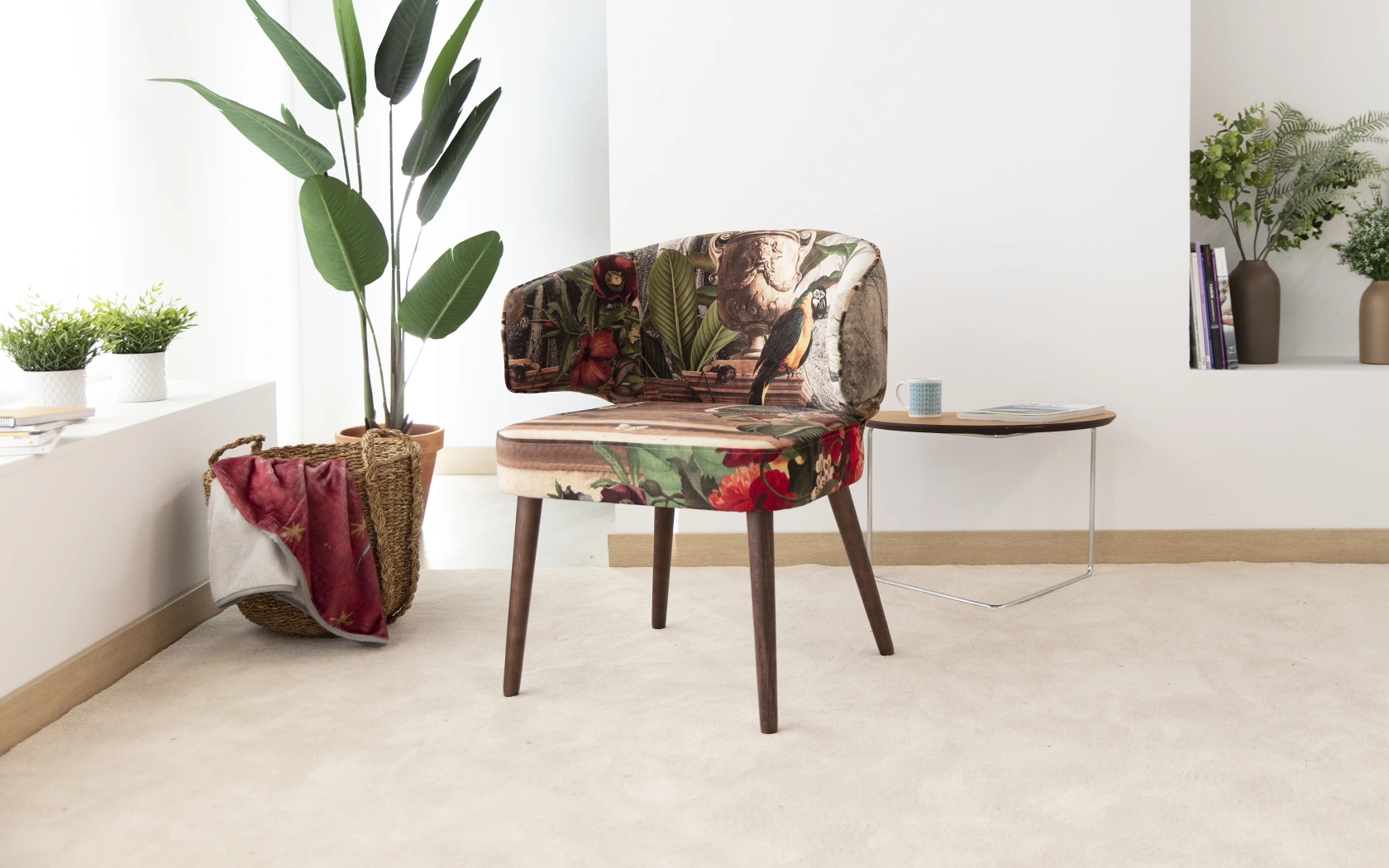 Aquarius silla comedor tapizada elegante