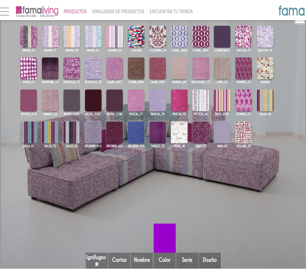 Disfruta eligiendo tu sofá en Famaliving 2