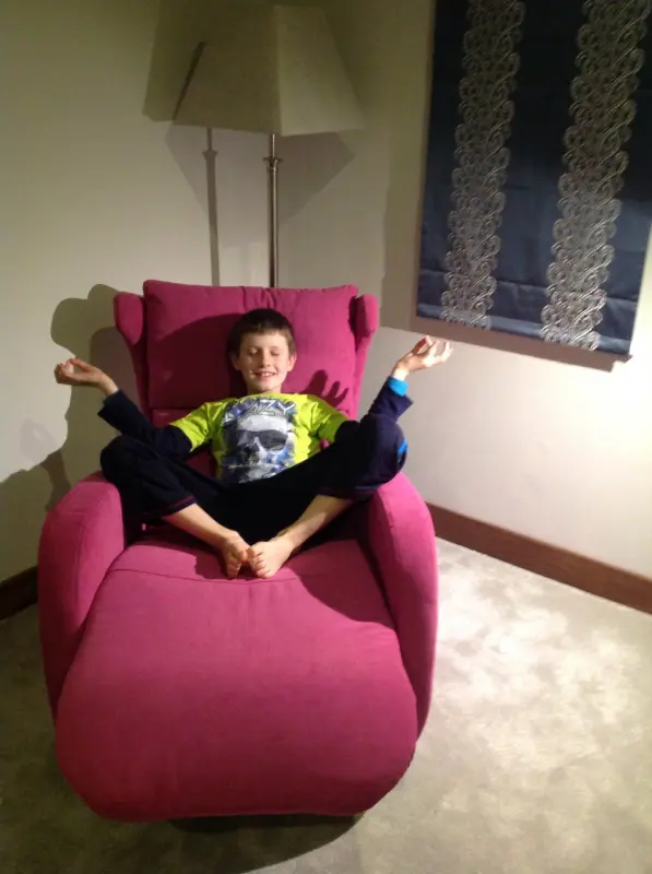 Meditating on Moms chair