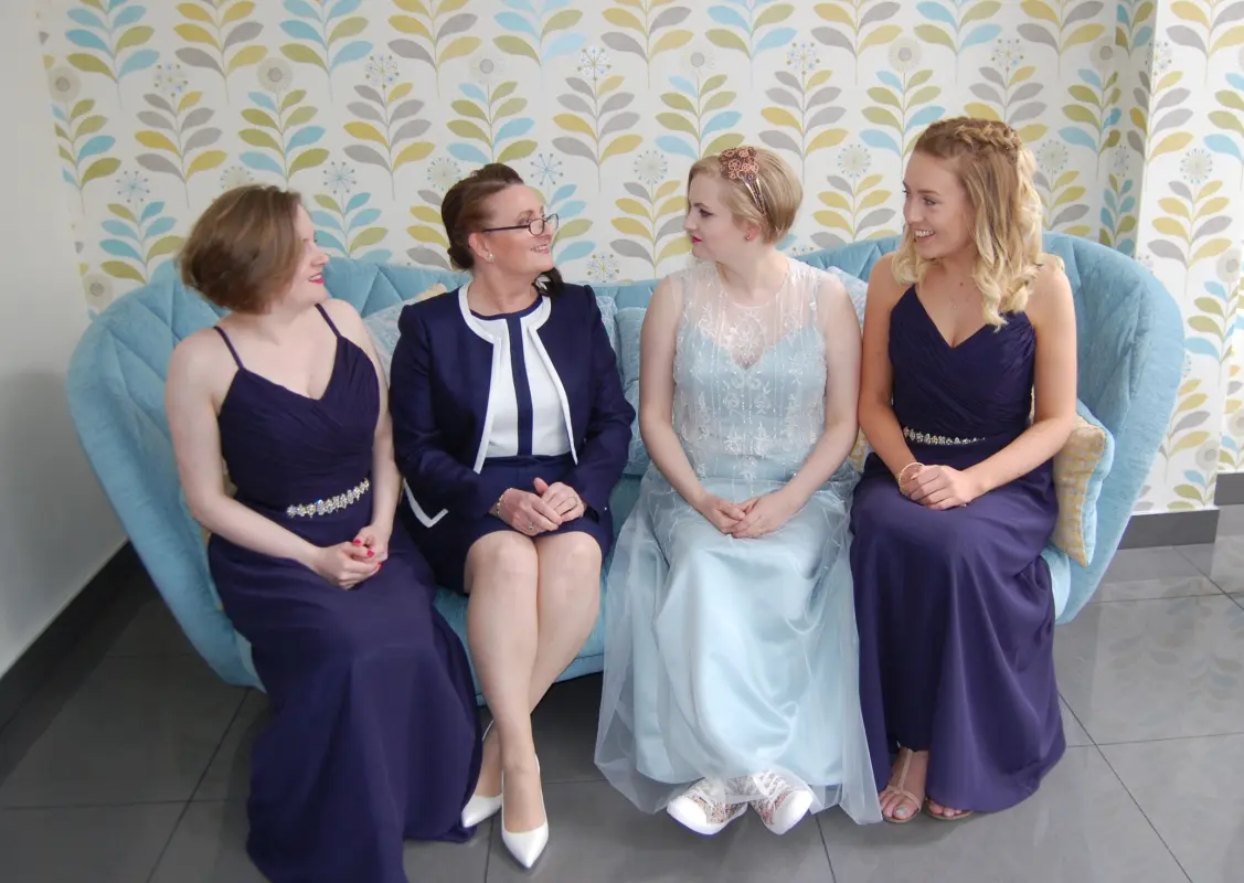 The Bride, Bridesmaids and Mother