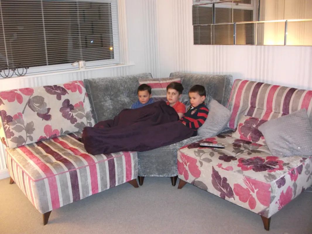 Grandkids enjoying Sofa