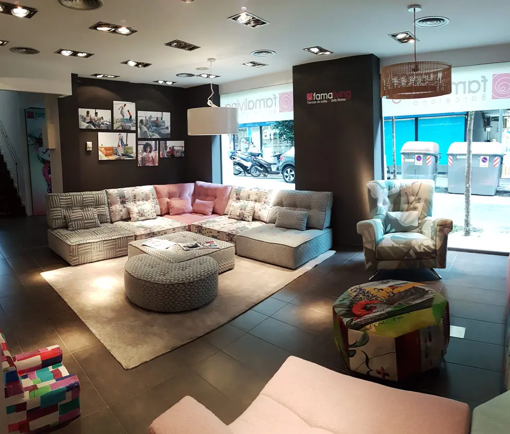 Imagenes tienda Famaliving Barcelona Muntaner
