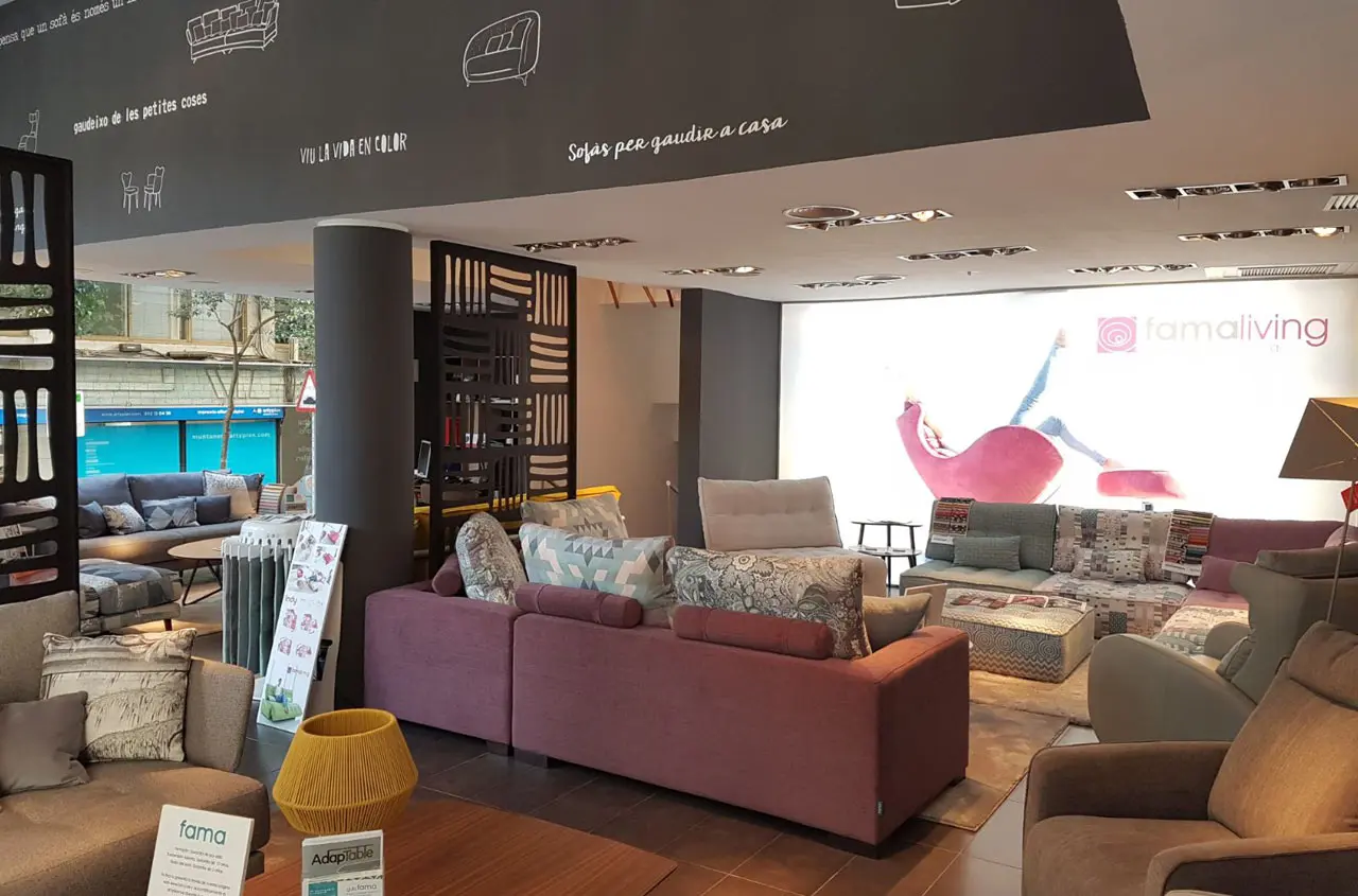 Imagenes tienda Famaliving Barcelona Muntaner