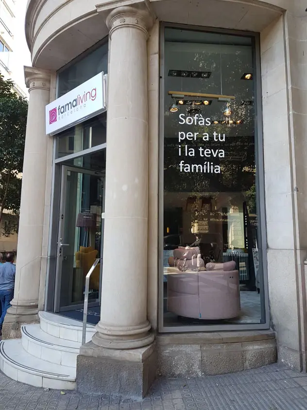Imagenes tienda Famaliving Barcelona Muntaner