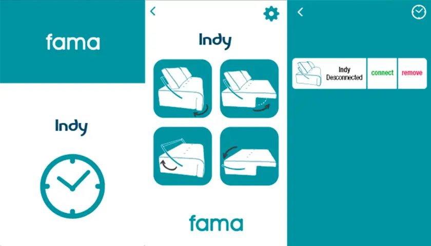 Indy app movil Fama pantallas