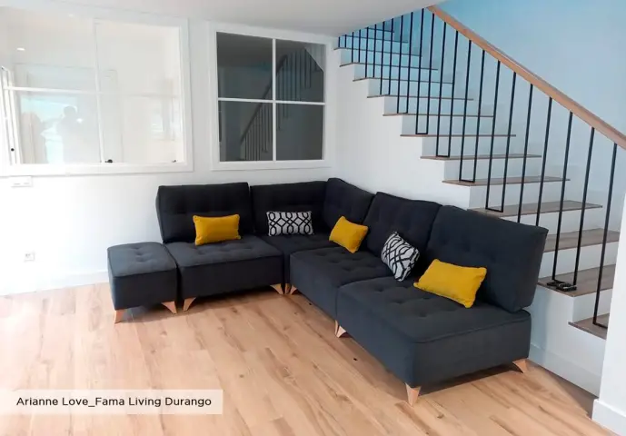 Arianne Love negro cojín amarillo Durango