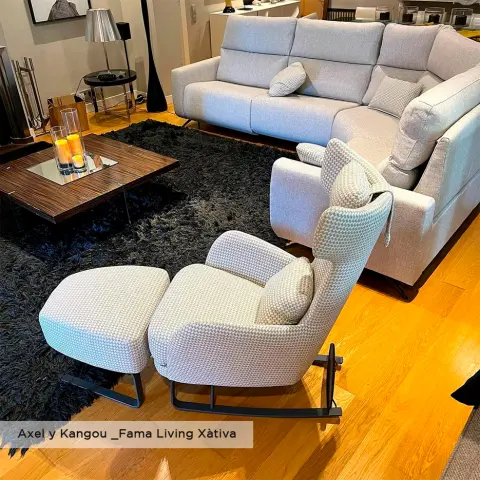 Rinconera Axel y sillón Kangou Fama living Xàtiva