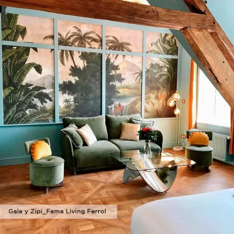 Gala verde oscuro fama living ferrol