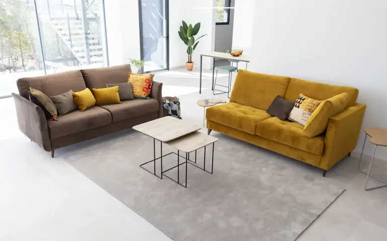 Velsatis terciopelo sofa Fama