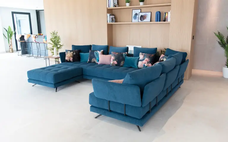 Sofá modular azul