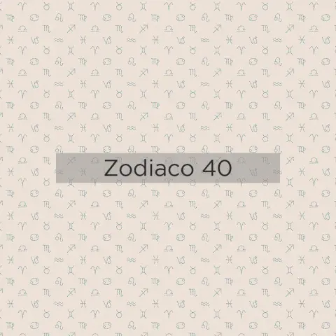 Estampado Zodiaco 40 Azul Fama 2025