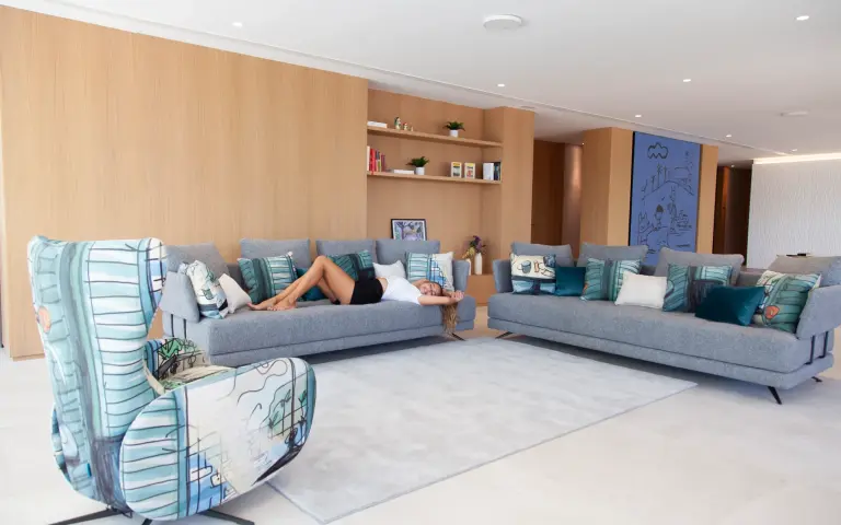 Canapea modulară Pacific cu design chaise longue