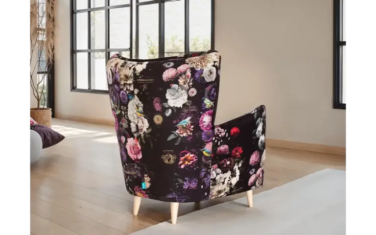sillon estampado respaldo alto