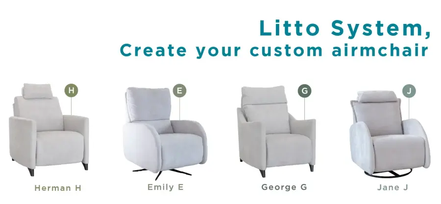 Litto system, create your made-to-measure armchair