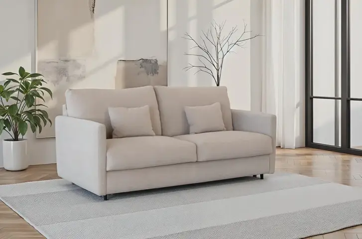 ravel sofa cama respaldo alto y brazo redondo